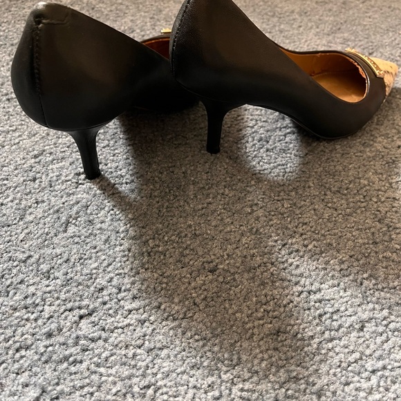 Coach Shoe black with snakeskin toe - Picture 2 of 5